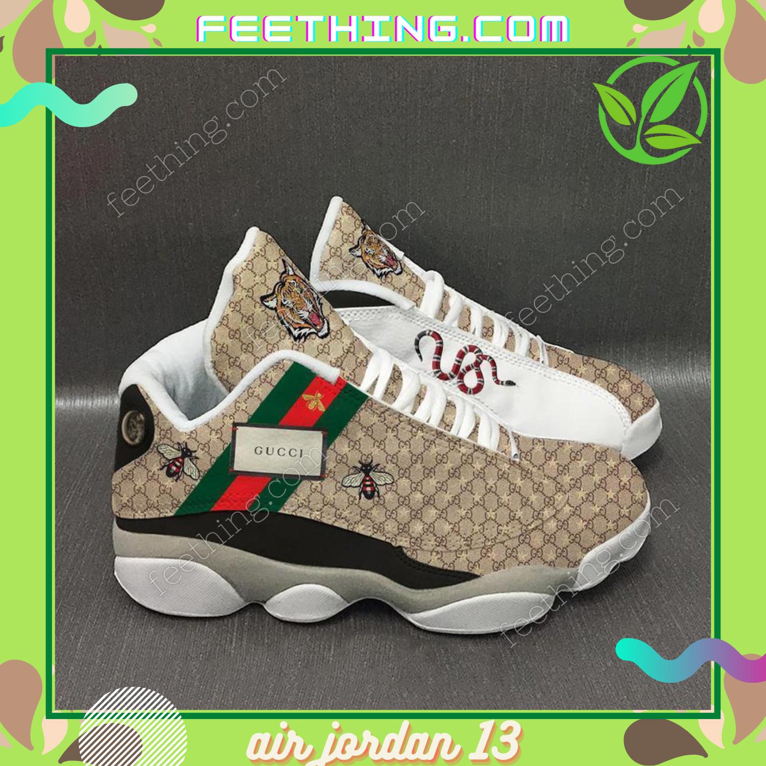 Best gucci bee and snakes luxury with logo gucci sport Air Jordan 13 Shoes Sneakers Full Size Gifts For Men Women For Fans