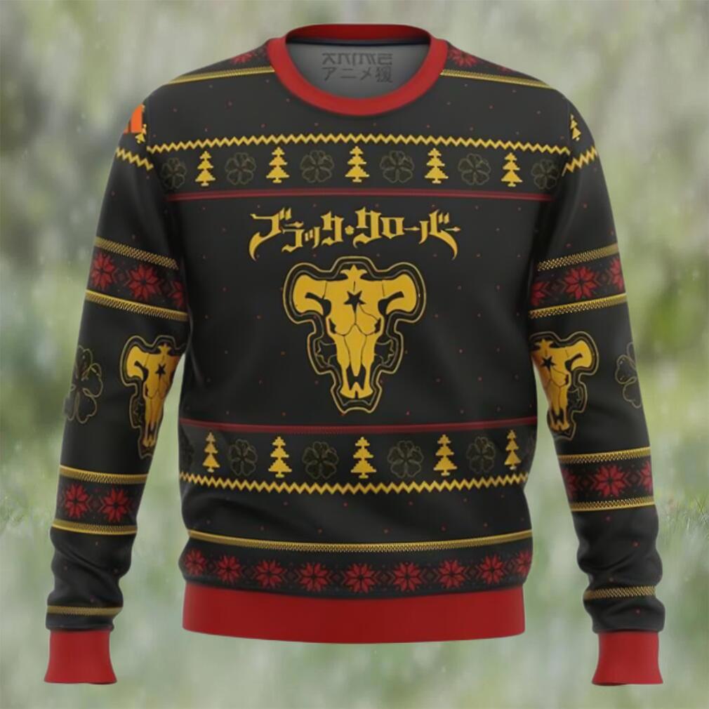 Black clover bulls ugly christmas sweater Christmas Ugly Sweater