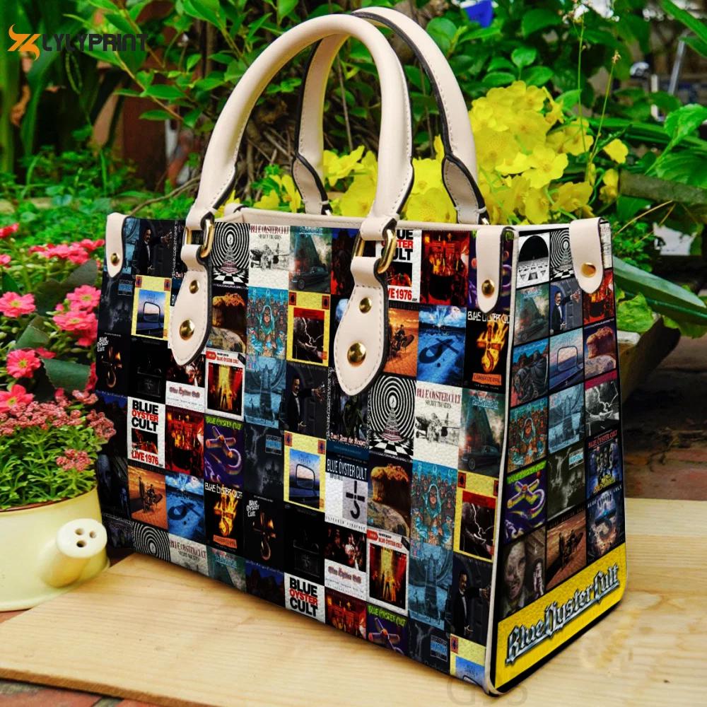 Blue öyster cult leather bag for women gift 1328 Women Leather Hand Bag