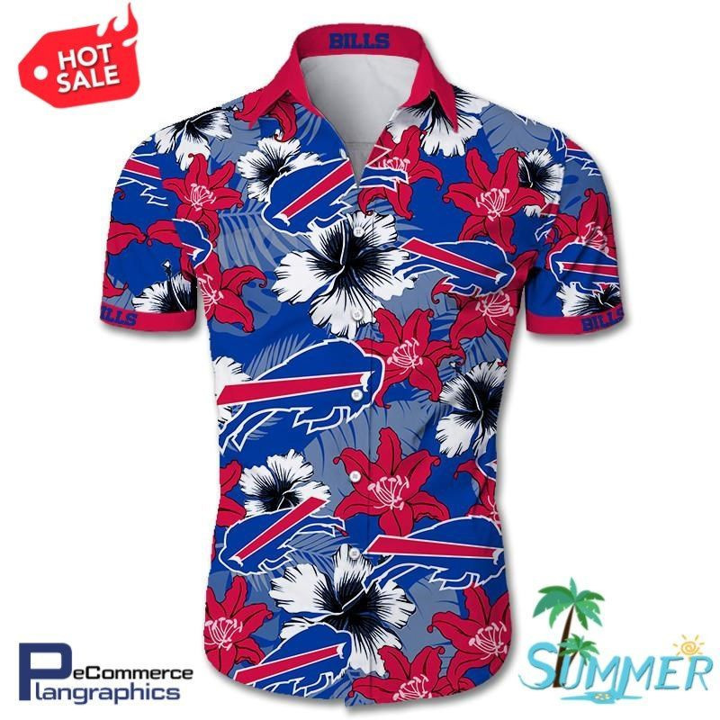 Buffalo bills tropical flower aloha shirt hawaiian aloha shirt hawaiian shorts beach short shirt Hawaii Shirt Shorts & Flip Flops