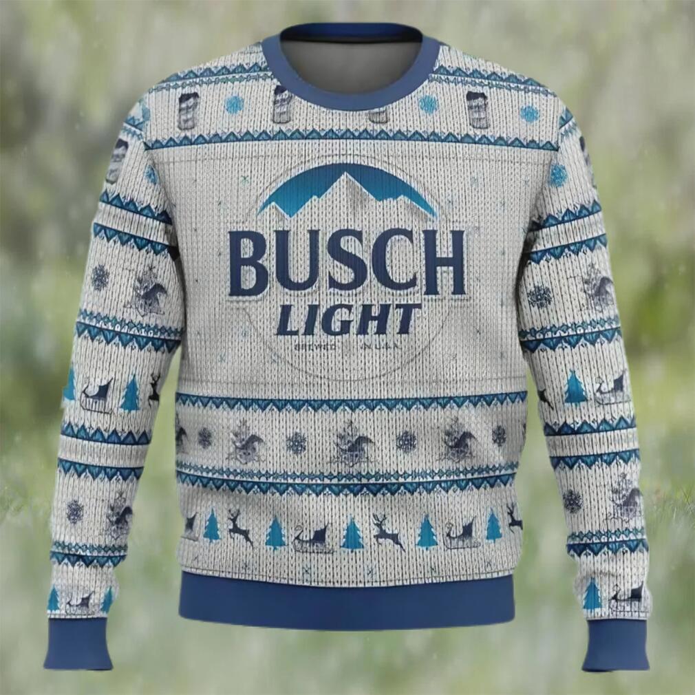 Busch light beer christmas ugly sweater, faux wool sweater, international beer day, gifts for beer lovers, best christmas gifts for 2022 ? prinvity Christmas Ugly Sweater