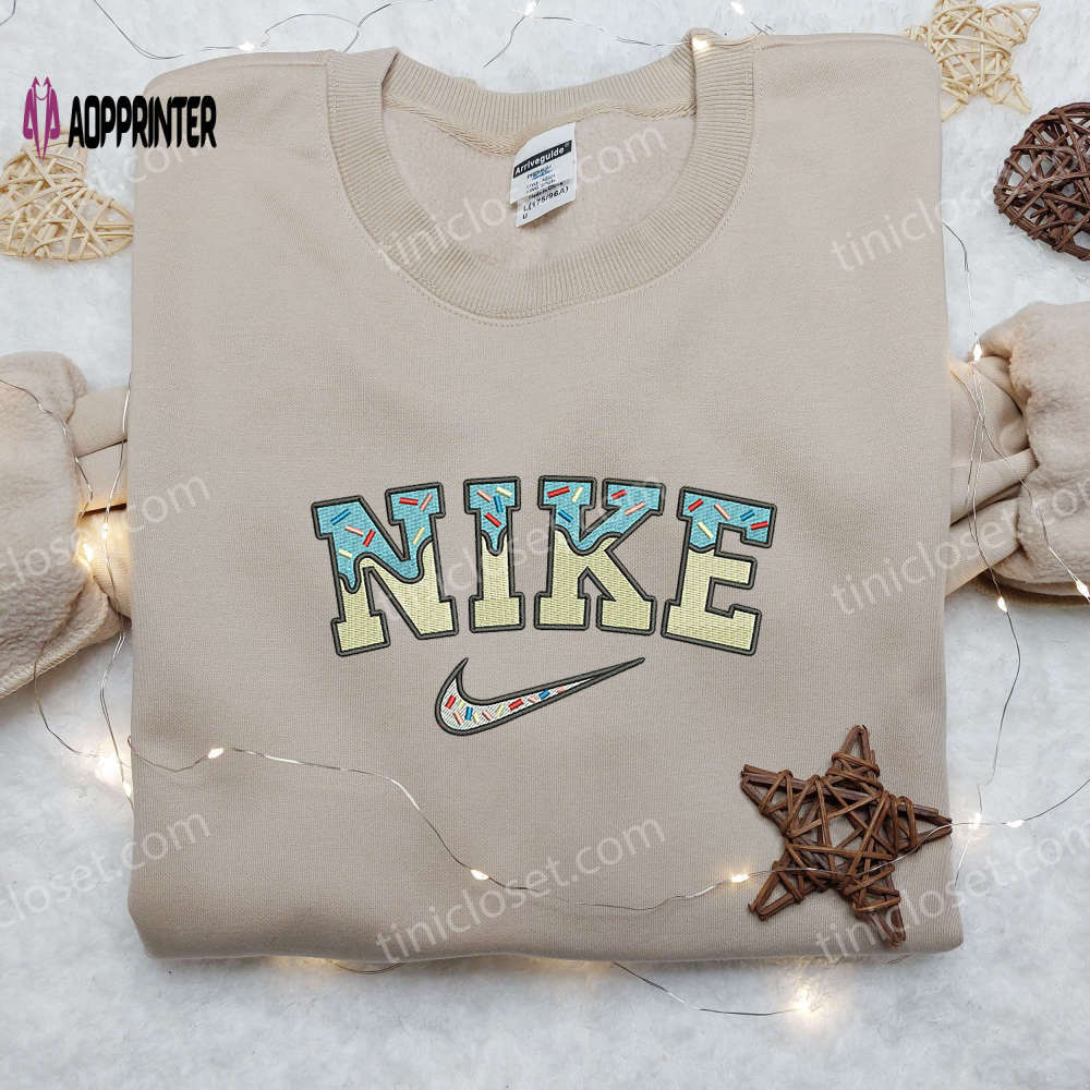Cake x nike embroidered shirt: stylish & inspired nike apparel Embroidered Shirt