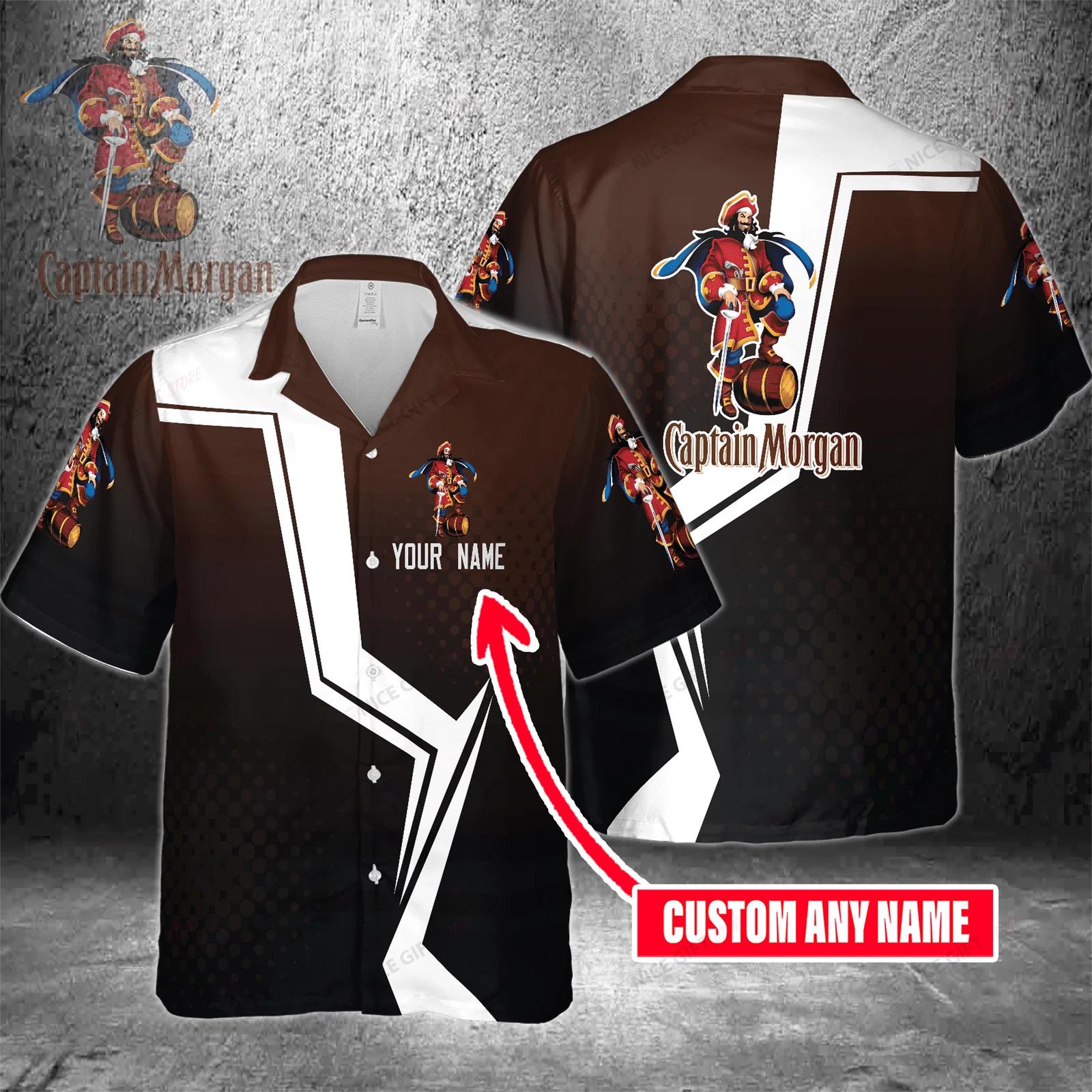 Captain morgan custom name hawaiian shirt  for men and women Hawaii Shirt