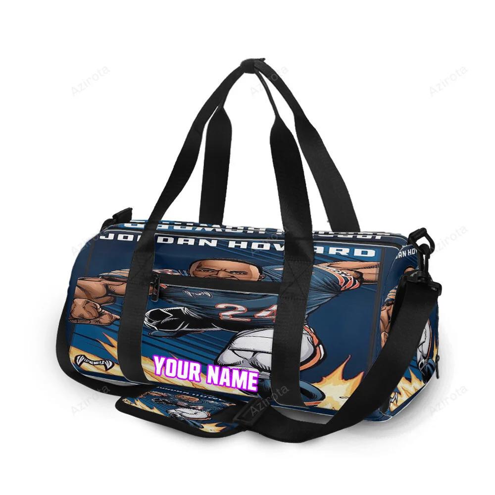 Chicago bears jordan howard1 personalized name travel bag gym bag 951 Travel Bag