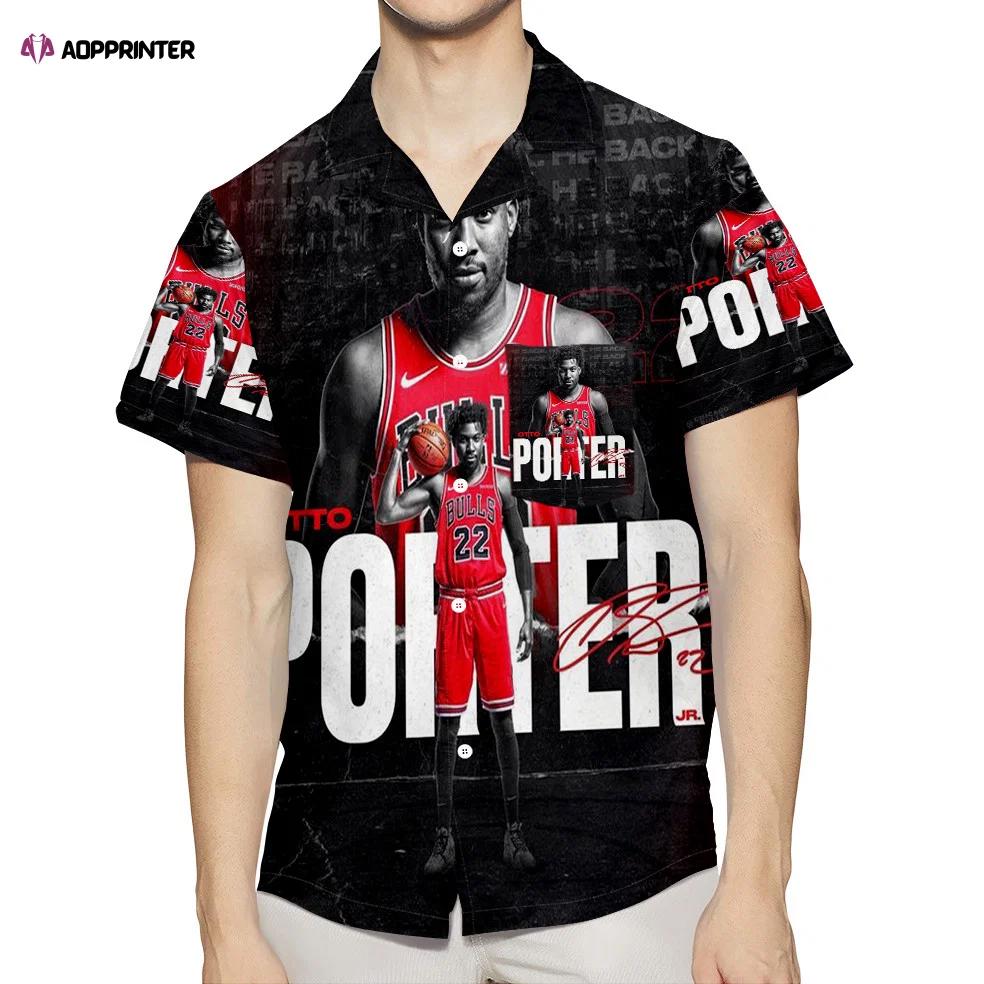 Chicago bulls 22 otto porter 3d all over print summer beach hawaiian shirt with pocket Hawaii Shirt