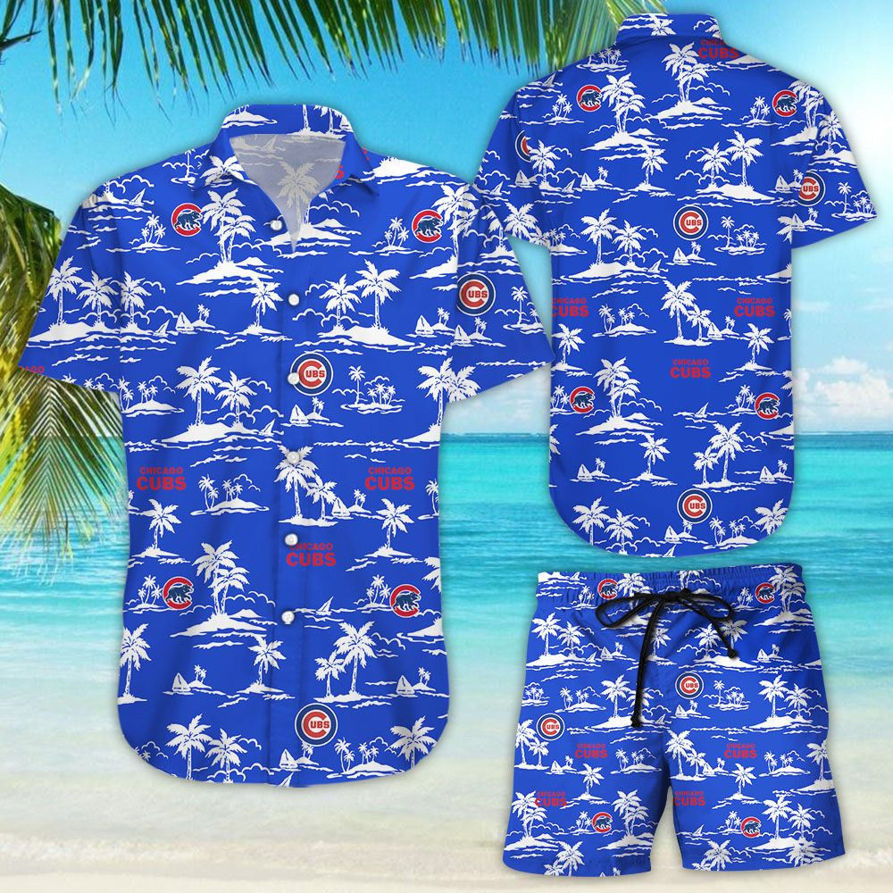 Chicago cubs baseball hawaiian shirt Hawaii Shirt Shorts & Flip Flops