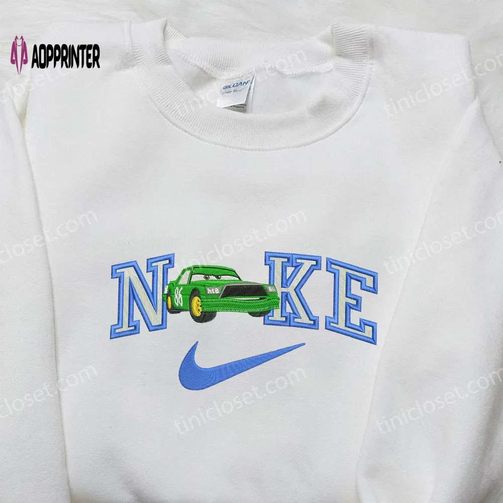Chick hicks x nike embroidered shirt: car cartoon & custom designs Embroidered Shirt