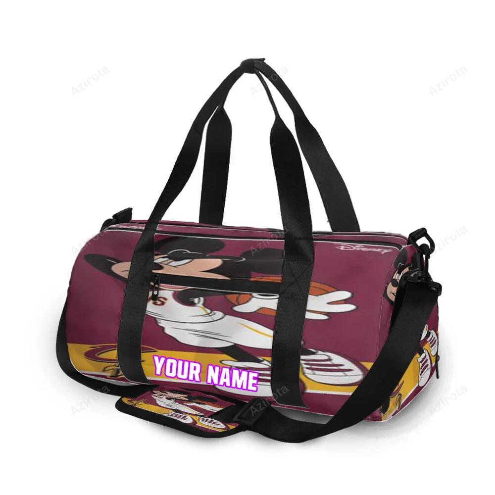 Cleveland cavaliers mickey disney4 personalized name travel bag gym bag 417 Travel Bag