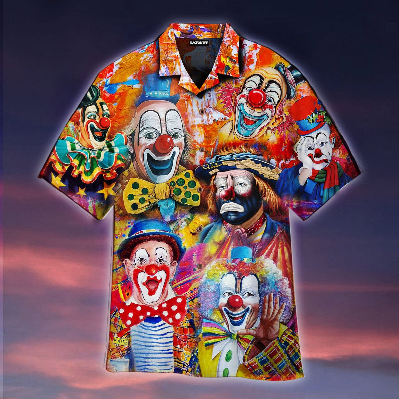 Clown lovers halloween aloha hawaiian shirt 1 Hawaii Shirt Shorts & Flip Flops