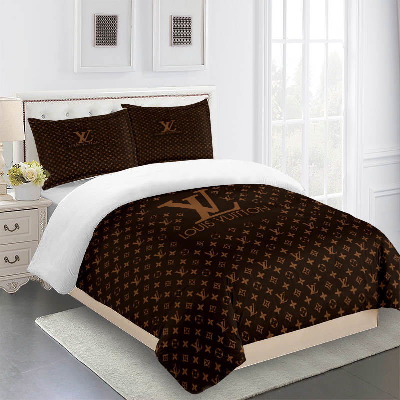 Comforter sets full brown lv bedding sets Bedding Sets
