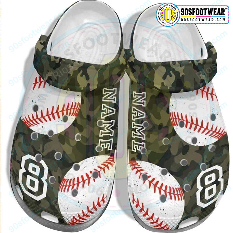 Crocs outfit - camo customize jersey numbers and name personalized baseball crocs - 355 Crocs Outfit