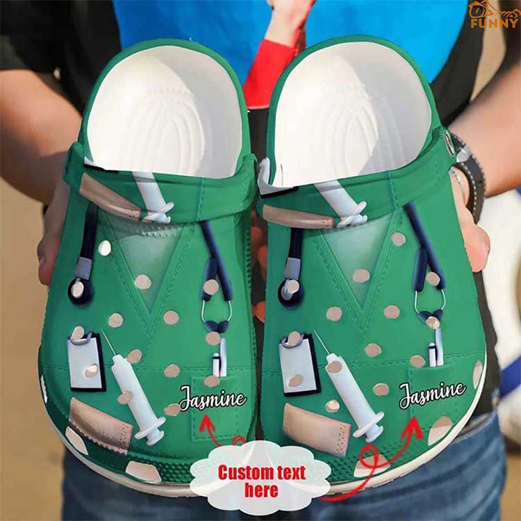 Crocs outfit - custom nurse pride crocs green outfit clogs shoes - 478 Crocs Outfit