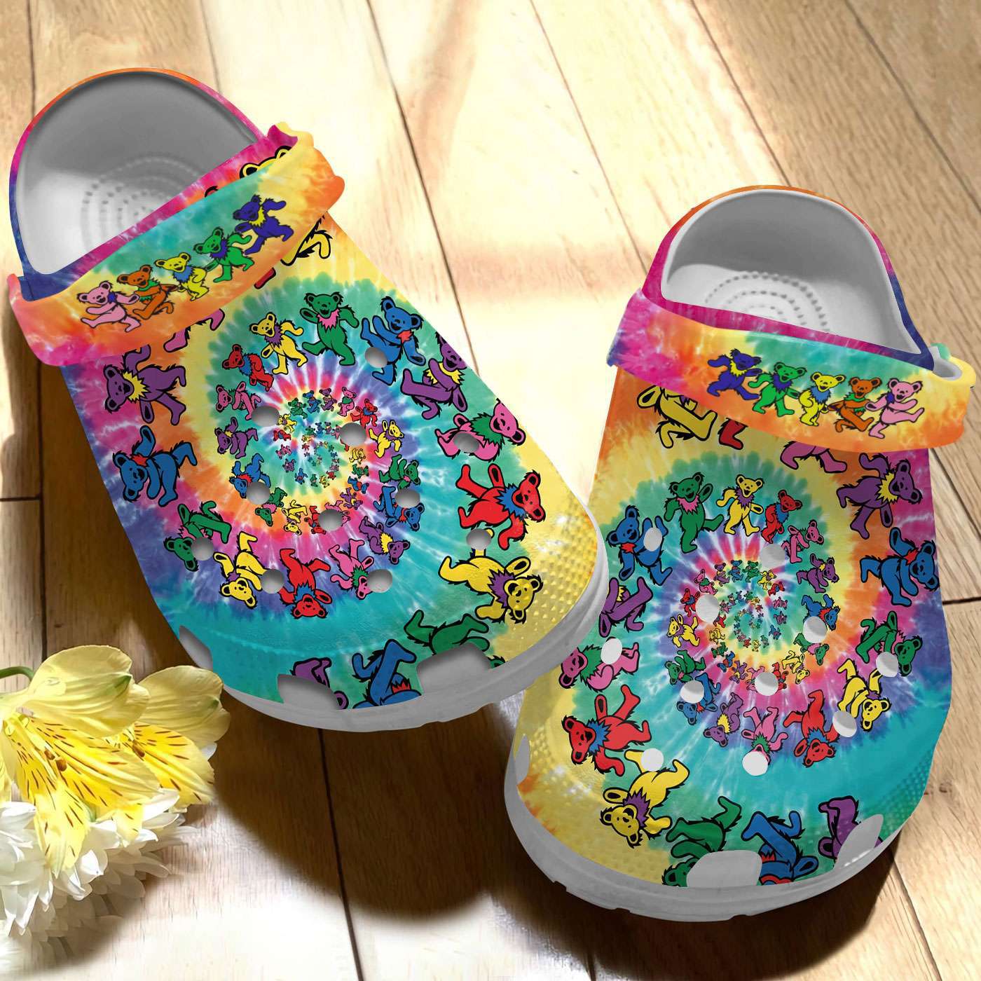Crocs outfit - dancing bear colorful crocs crocband clogs - 550 Crocs Outfit