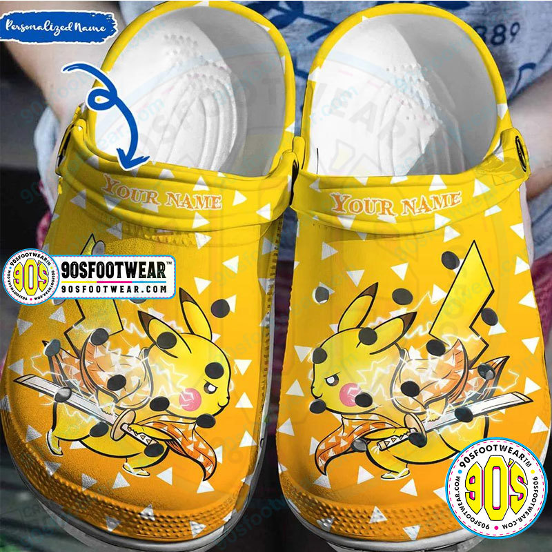 Crocs outfit - demon slayer personalized crocs pikachu demon slayer anime clog shoes - 582 Crocs Outfit