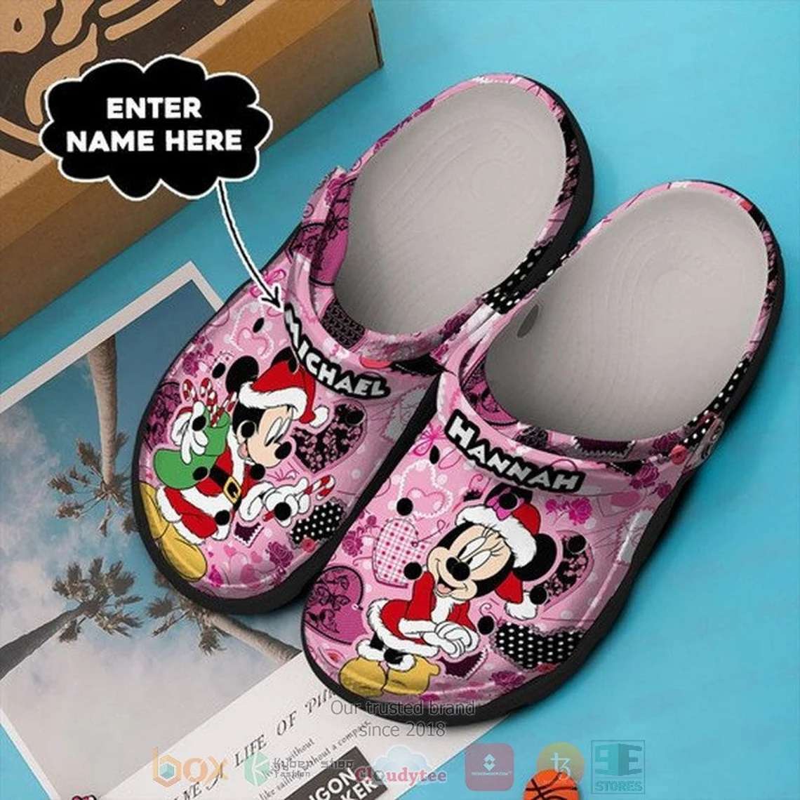 Crocs outfit - disney mickey minnie christmas custom name santa claus cosplay christmas crocs clogs crocband shoes - 609 Crocs Outfit