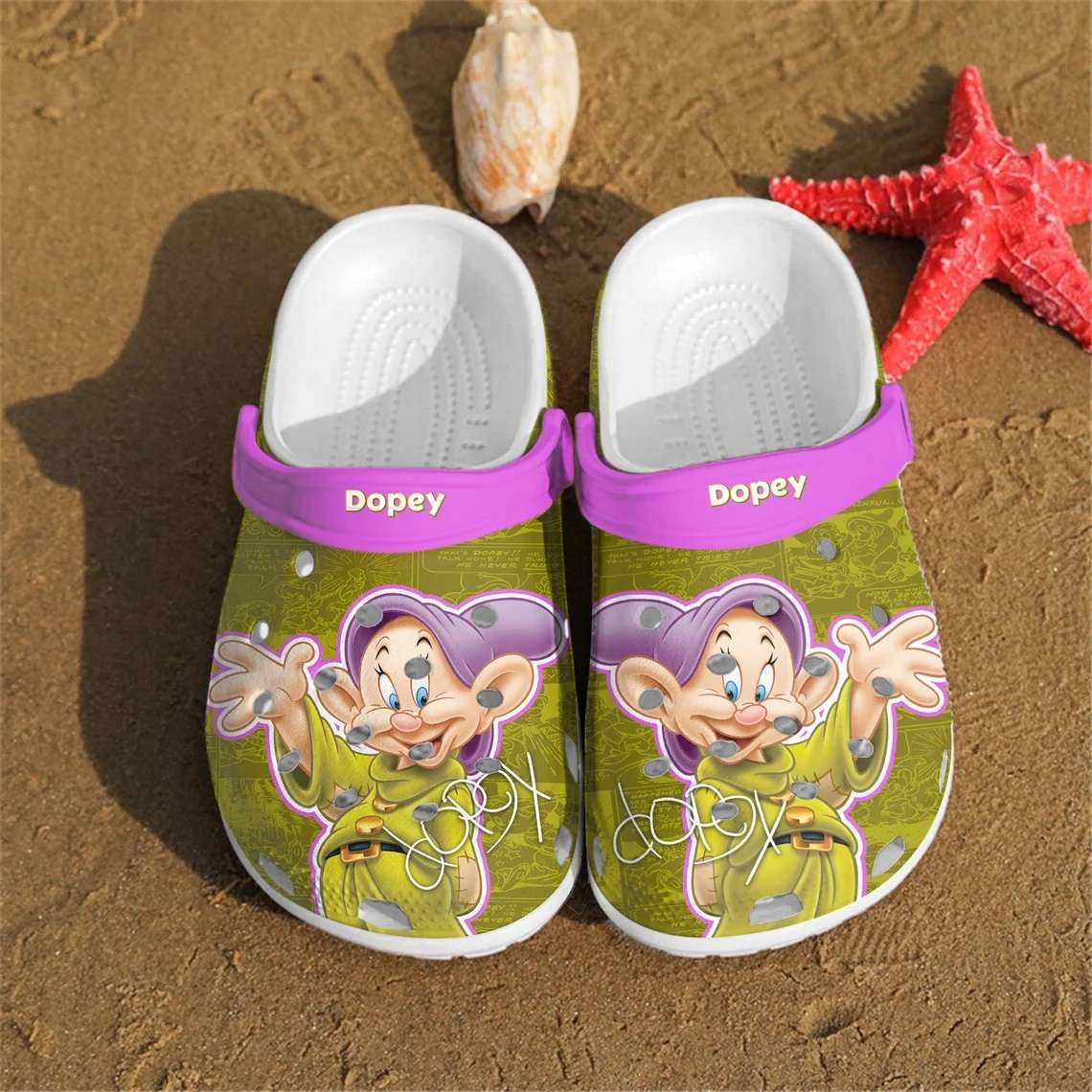 Crocs outfit - dopey 7 dwarfs disney cartoon movie crocs clogs crocband shoes - 638 Crocs Outfit