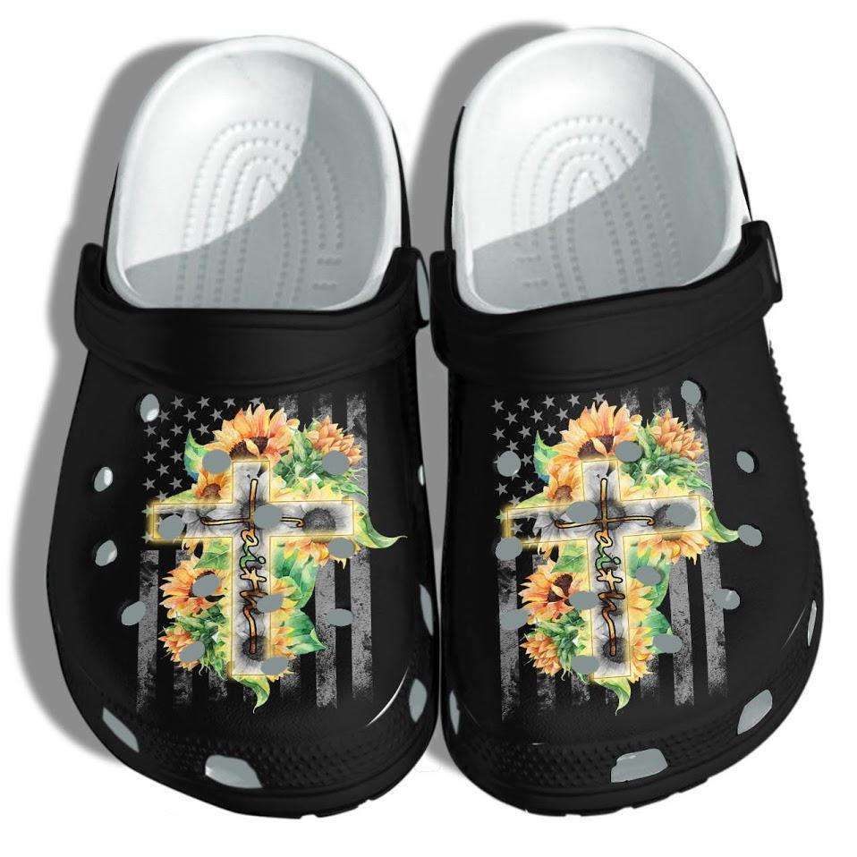Crocs outfit - faith sunflower hippie jesus god crocs crocband clog shoes - 682 Crocs Outfit
