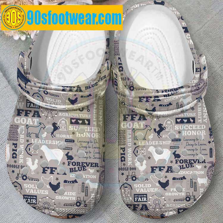Crocs outfit - ffa crocs – agriculture ffa gray custom classic clog - 688 Crocs Outfit