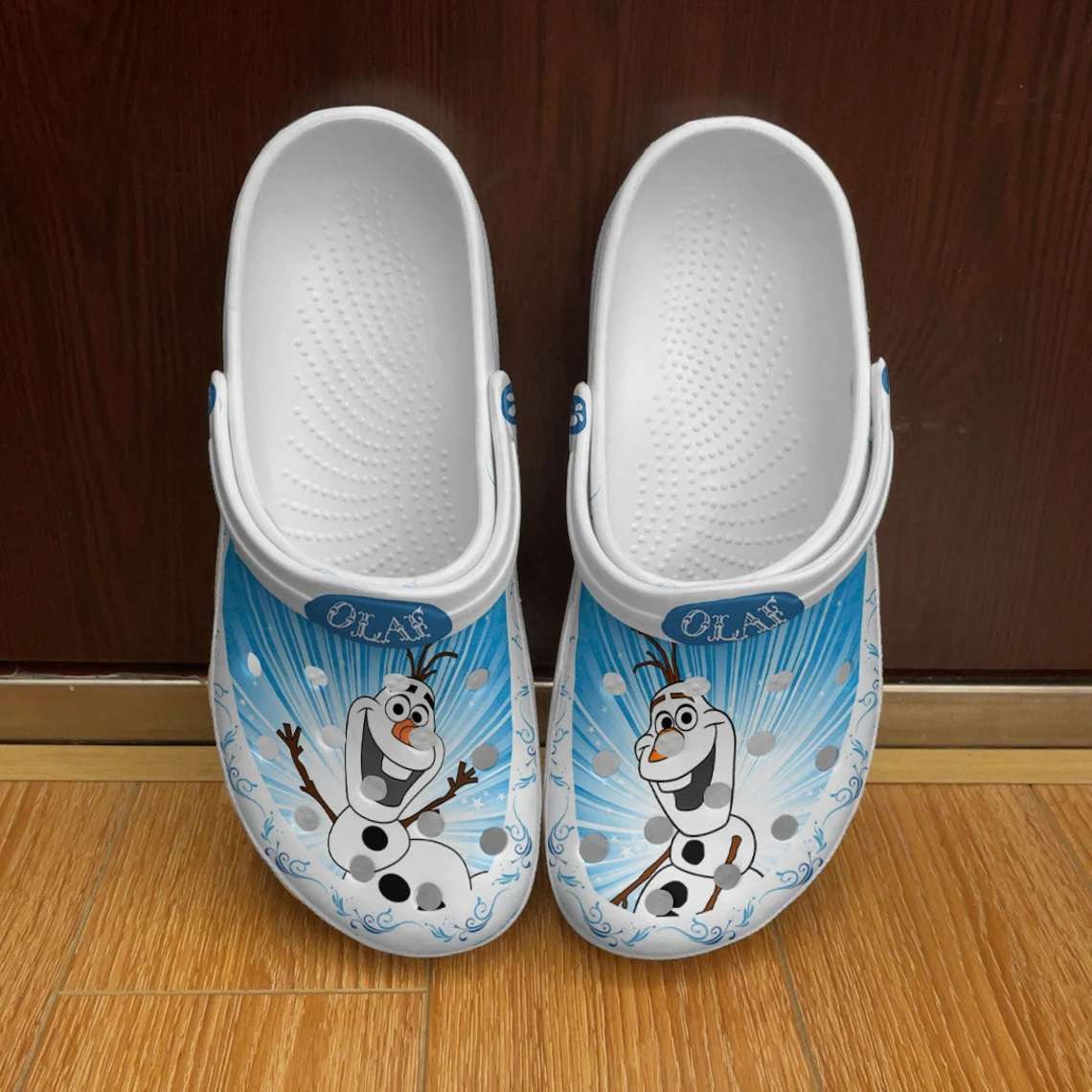 Crocs outfit - frozen olaf blue white ombre disney graphic cartoon unisex crocs clogs crocband shoes - 744 Crocs Outfit