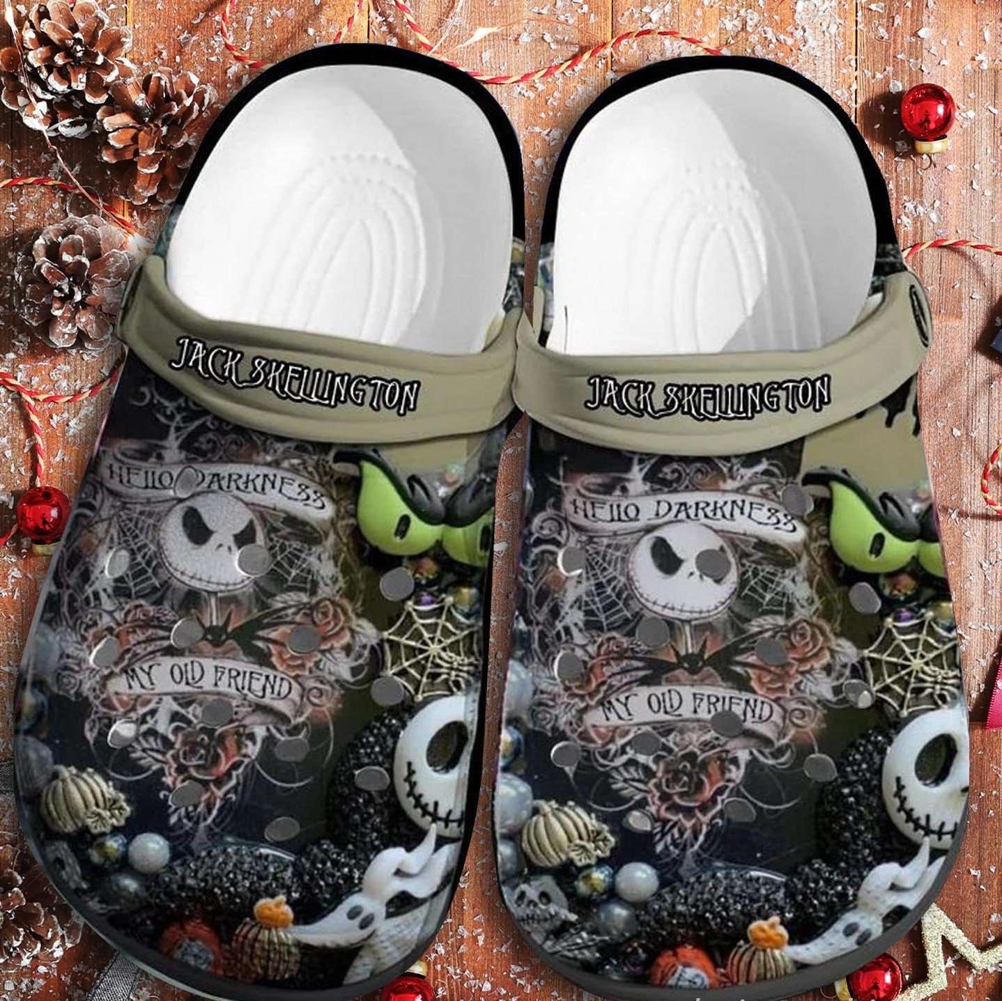 Crocs outfit - jack skellington nightmare christmas crocs crocband clog shoes - 1305 Crocs Outfit