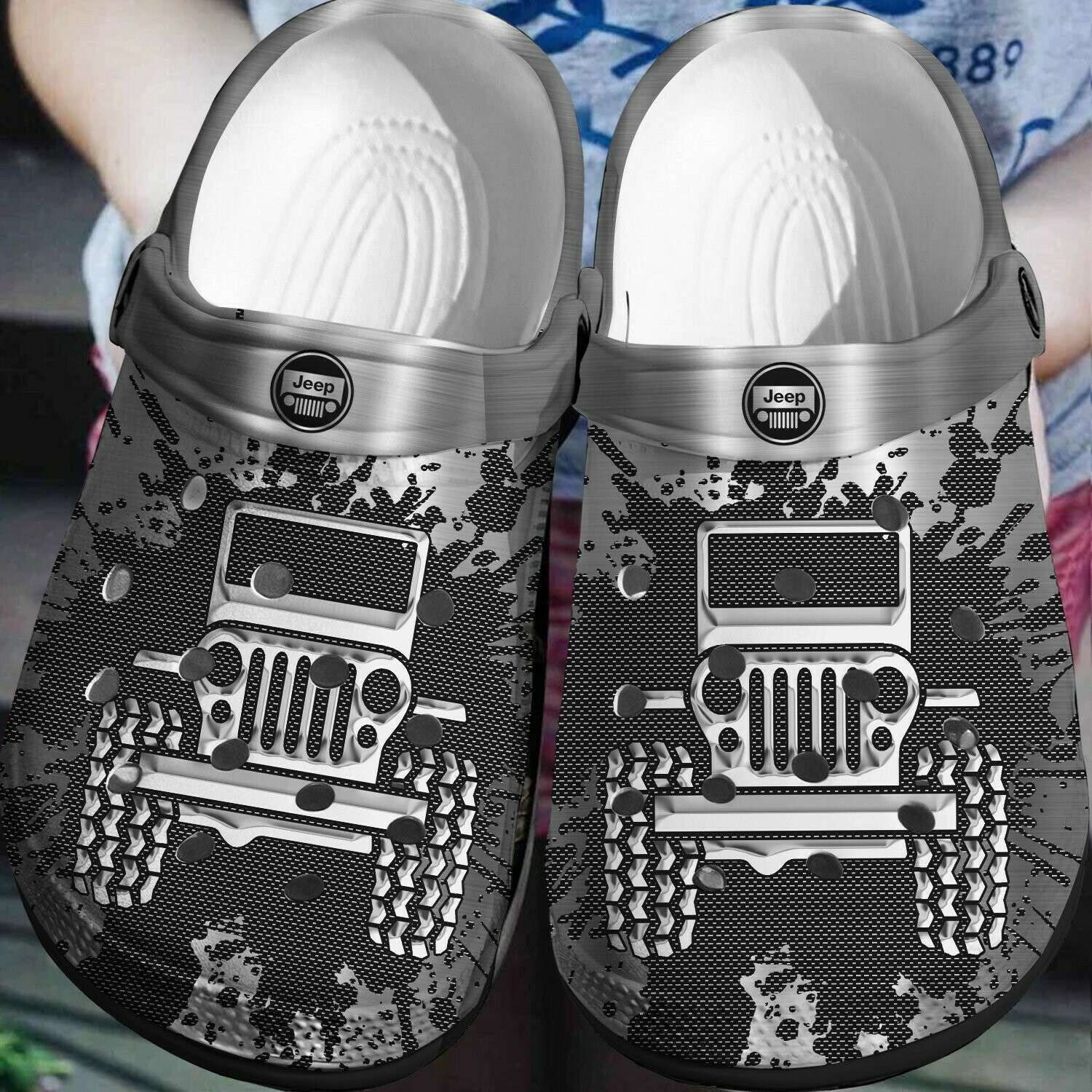 Crocs outfit - metal style jeep crocs crocband clog shoes for jeep lover - 1417 Crocs Outfit