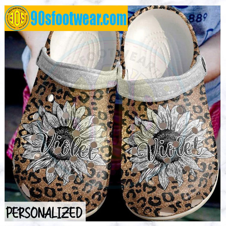 Crocs outfit - personalized crocs with sunflowers cheetah sunflower custom classic clog - 1689 Crocs Outfit
