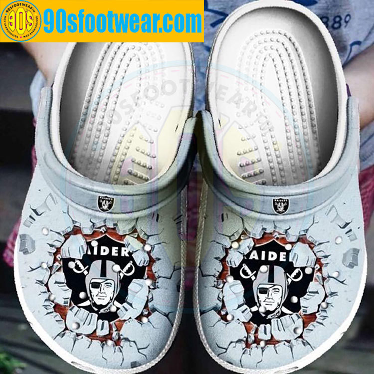 Crocs outfit - raider crocs tide nfl las vegas raiders football team custom classic clog - 1966 Crocs Outfit