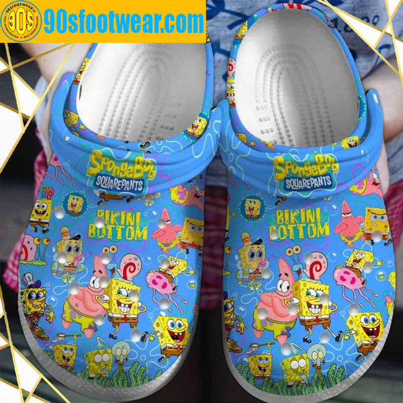 Crocs outfit - spongebob crocs cartoon pattern – spongebob squarepants clogs - 2042 Crocs Outfit