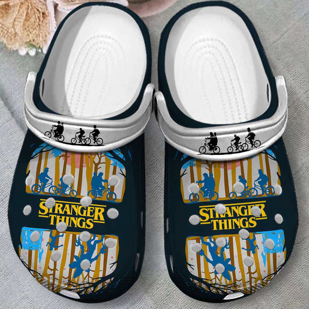 Crocs outfit - stranger things bikes crocs clogs crocband shoes - 2110 Crocs Outfit