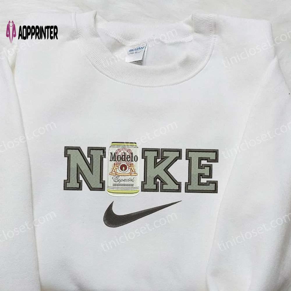 Custom nike x modelo especial embroidered shirt – personalize your favorite drink shirt Embroidered Shirt