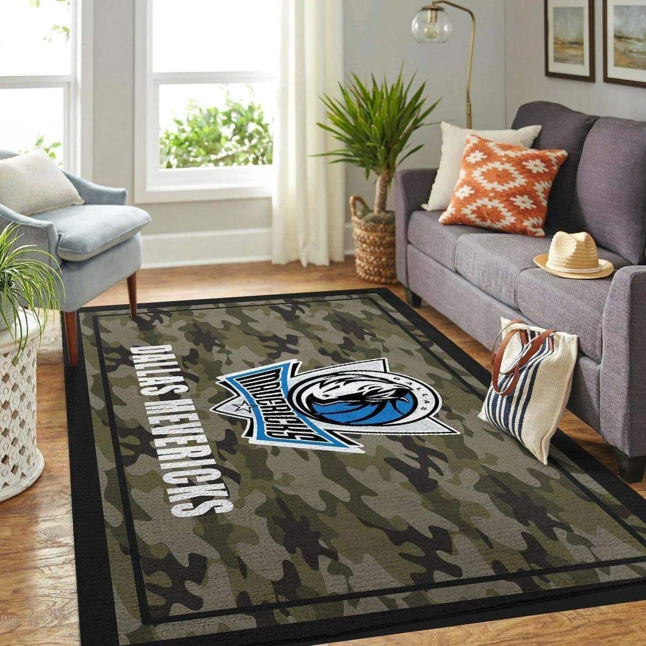 Dallas mavericks nba living room christmas gift rug regtangle carpet v11142 Rectangle Rug