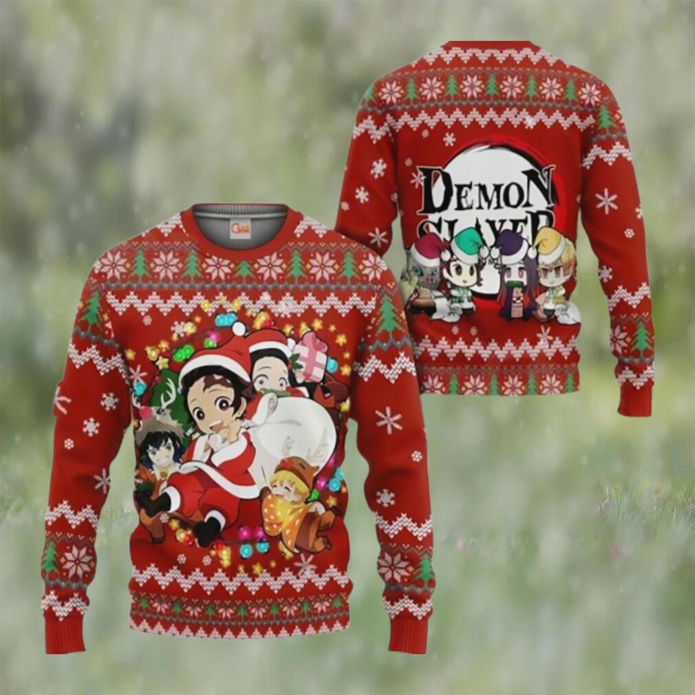 Demon slayer ugly christmas sweater kimetsu no yaiba xmas gift Christmas Ugly Sweater