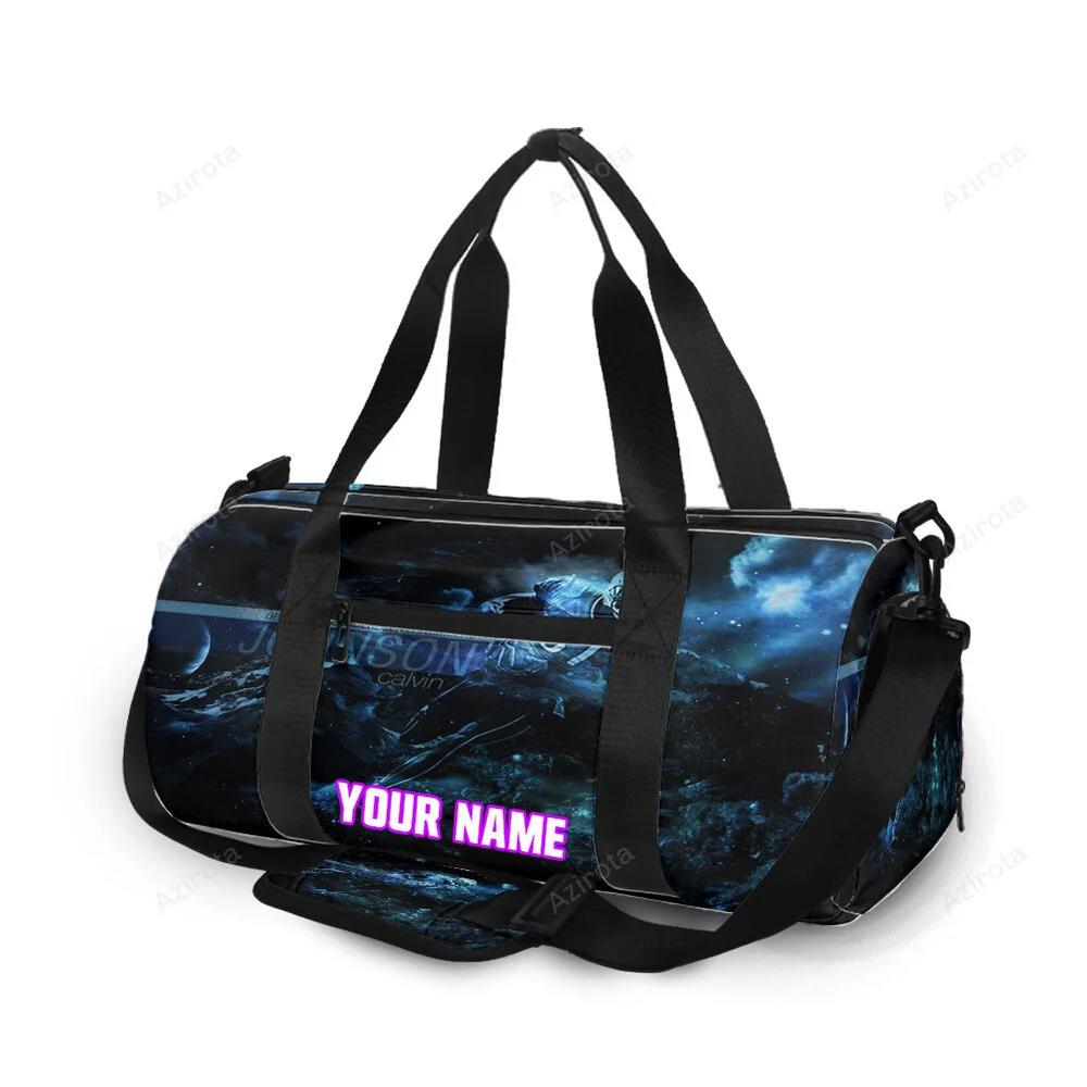 Detroit lions calvin johnson 81 v2 personalized name travel bag gym bag 827 Travel Bag