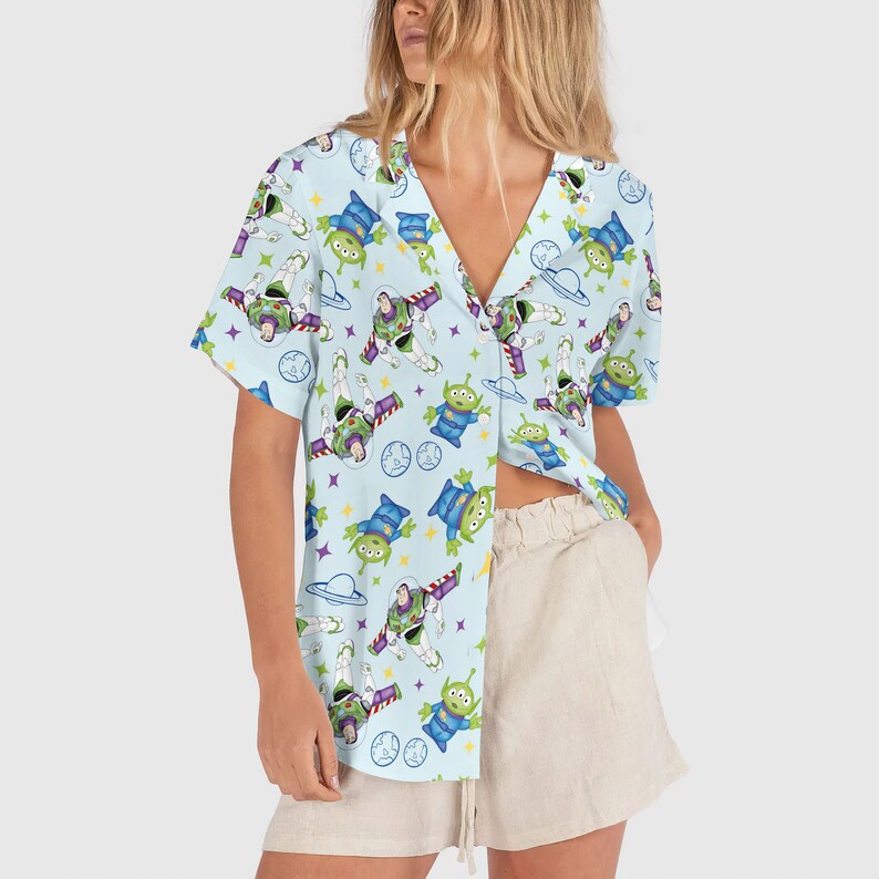 Disney toy story outer space hawaiian shirt Hawaii Shirt Shorts & Flip Flops