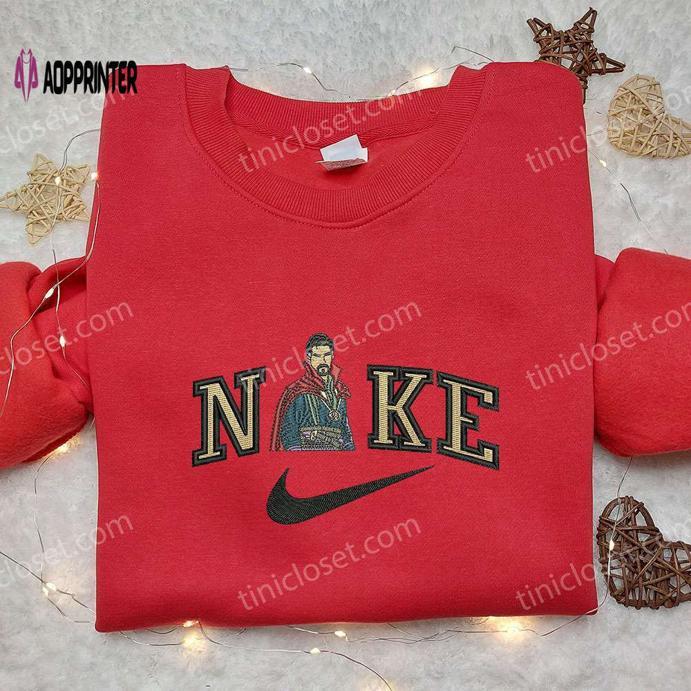 Doctor strange x nike embroidered sweatshirt – marvel movie shirt with nike inspiration Embroidered Shirt