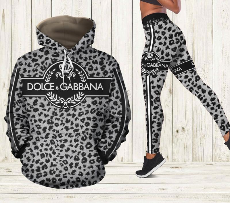 Dolce & gabbana d&g hoodie leggings luxury brand clothing clothes outfit for women 110 hcst 91 Hoodie Leggings Set