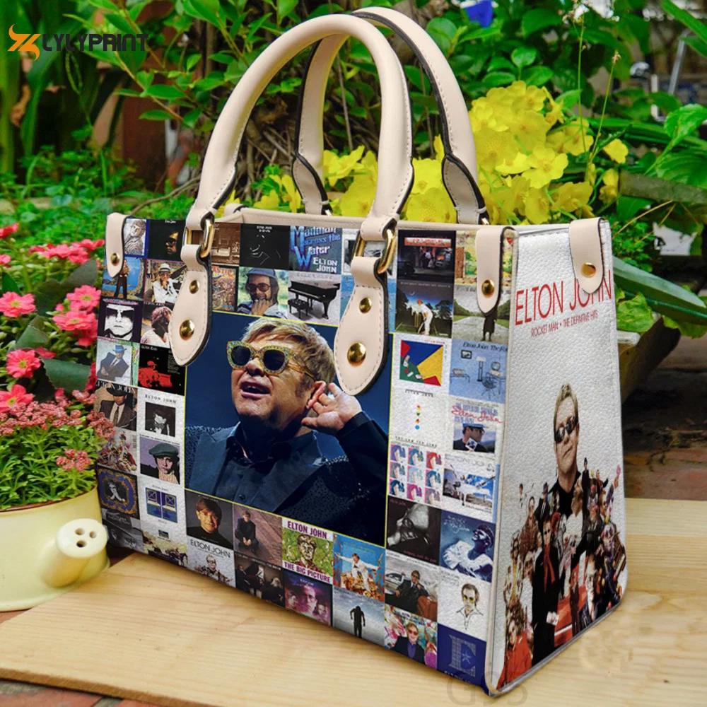 Elton john leather bag for women gift 2152 Women Leather Hand Bag