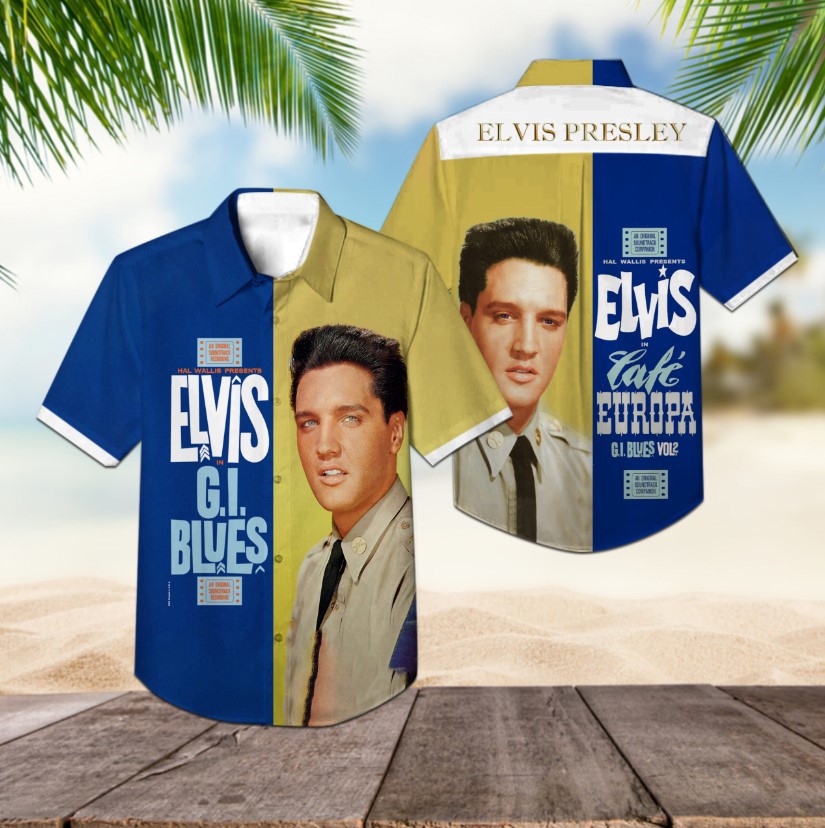 Elvis presley g.i. blues album hawaiian shirt Hawaii Shirt Shorts & Flip Flops