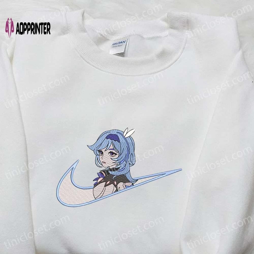 Eula x nike swoosh game & genshin impact embroidered shirts nike inspired designs Embroidered Shirt