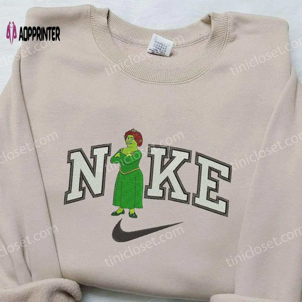 Fiona x nike embroidered shirt: shrek & custom designs unique nike apparel Embroidered Shirt