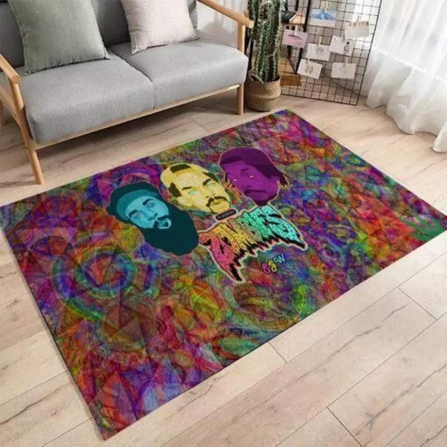 Flatbush zombies area rug living room rug home decor hip hop music ofd 021142 Rectangle Rug