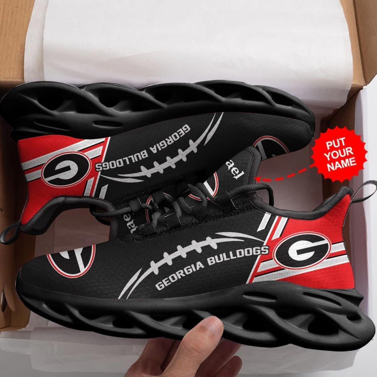 Georgia bulldogs custom personalized max soul sneakers running sports shoes for men women Max Soul Shoes