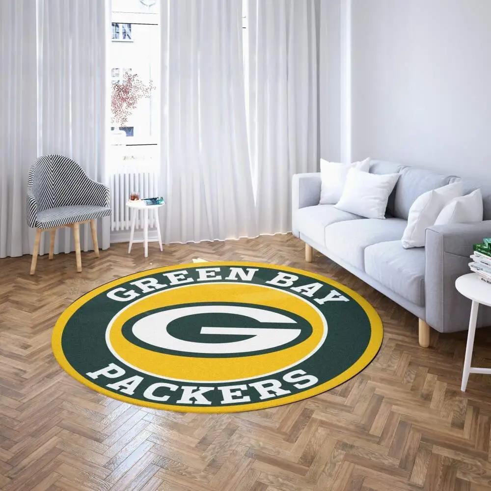 Green bay packers round carpet nfl football living room rug regtangle carpet Rectangle Rug
