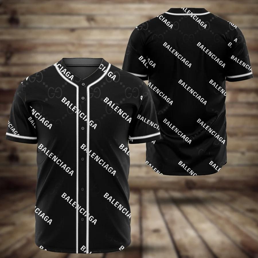 Gucci balenciaga baseball jersey shirt luxury clothing clothes sport for men women hot 2023 Baseball Jersey Shirt