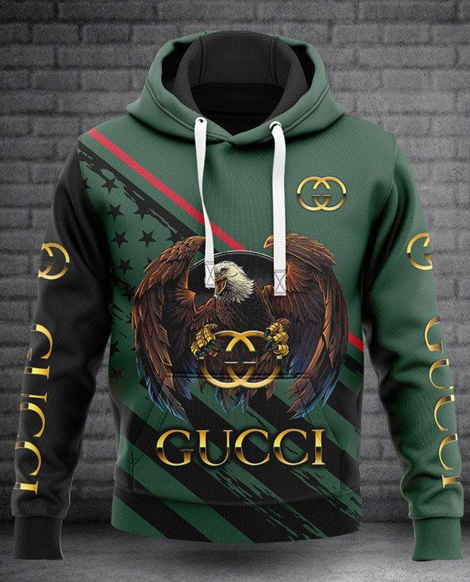 Gucci eagle fashion luxury brand hoodie for men women Hoodie 3D