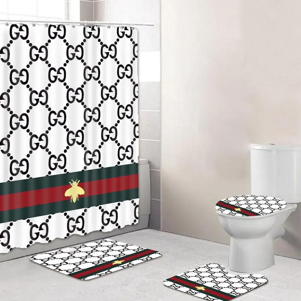 Gucci new home decor bath mat luxury fashion brand bathroom sets hypebeast Bathroom Set