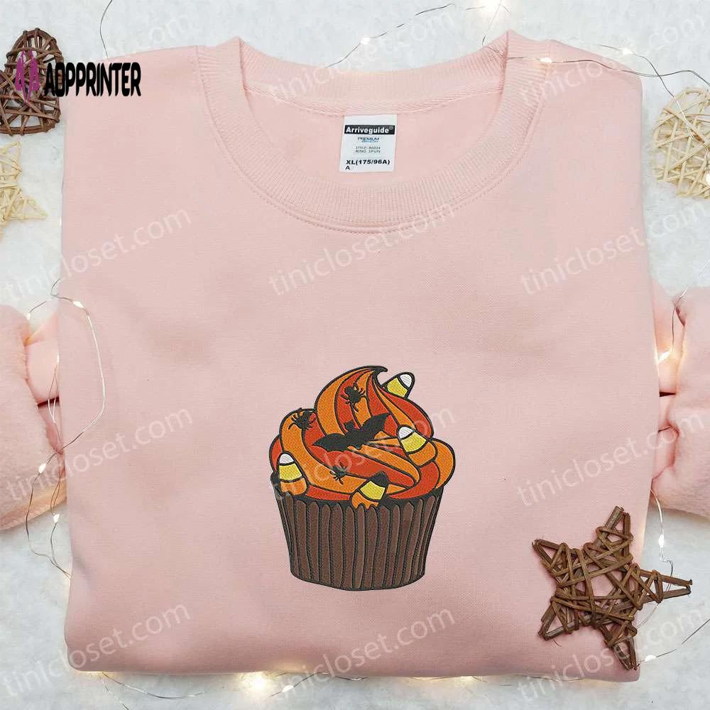 Halloween cupcake sweatshirt & hoodie: best gift ideas Embroidered Shirt