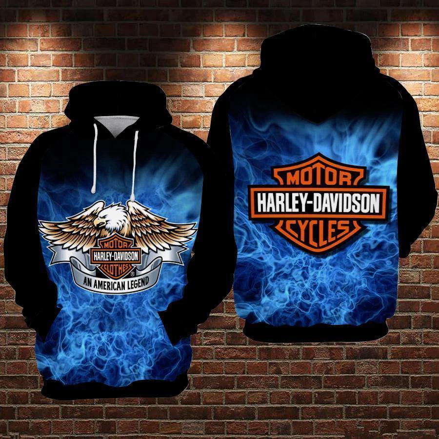 Harley davidson 3d printed hoodie/zipper hoodie 14 Zipper Hoodie 3D