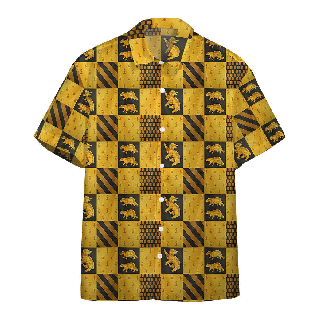 Harry potter hufflepuff house custom hawaii shirt Hawaii Shirt Shorts & Flip Flops