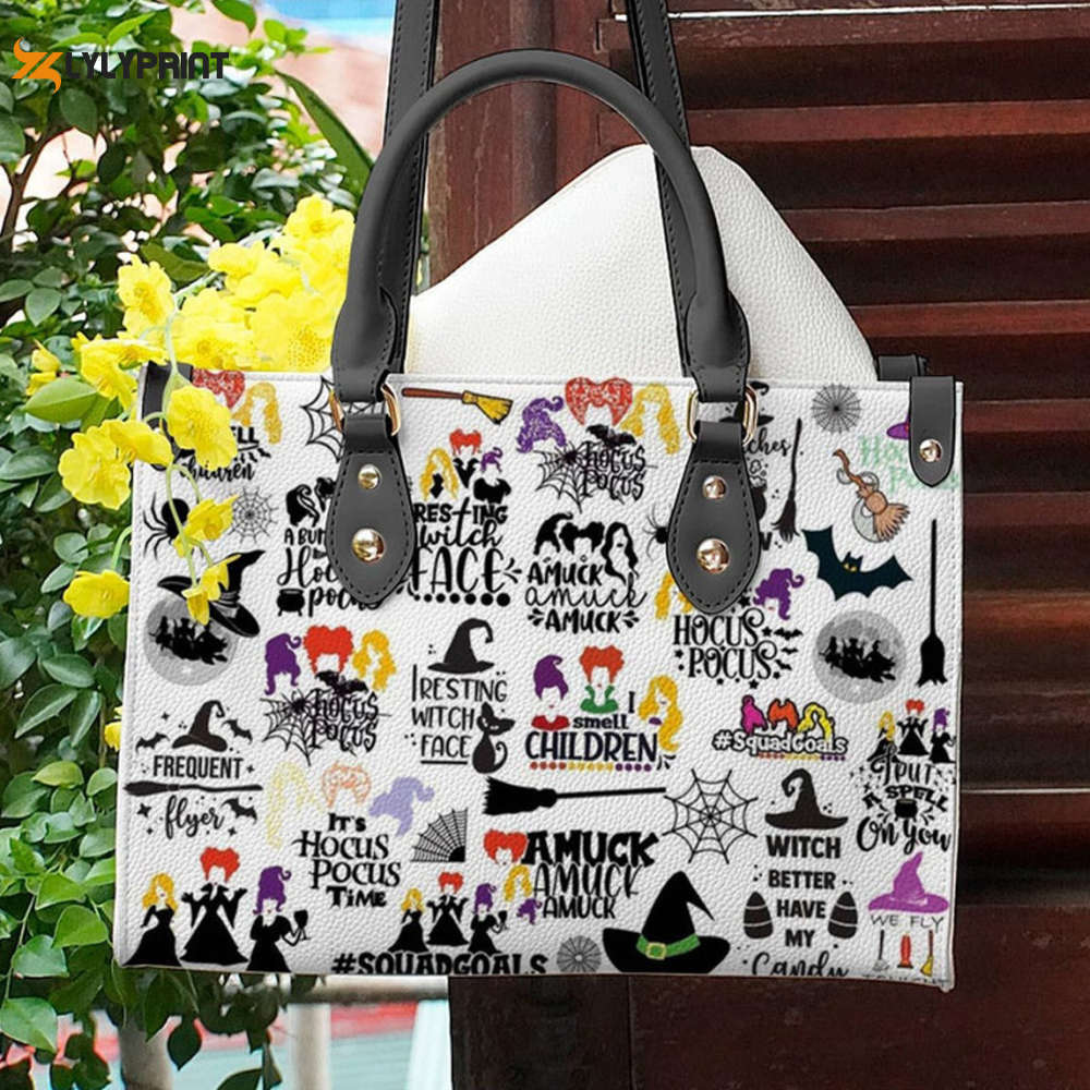 Hocus pocus leather handbag  gift for women 2875 Women Leather Hand Bag